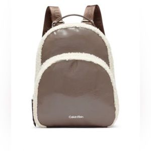 Calvin Klein Estelle Paten Sherpa Backpack